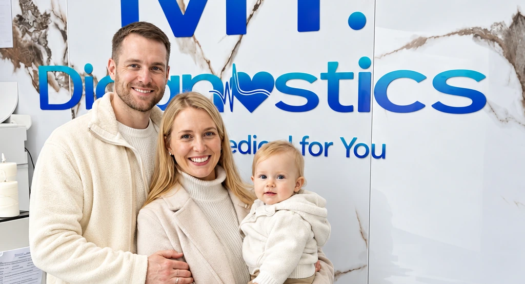 Family at the diagnostics clinic